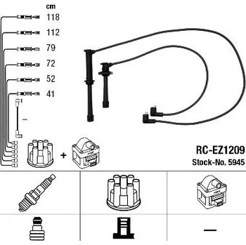 Zapalovací kabel Sada kabelů pro zapalování NGK 5945