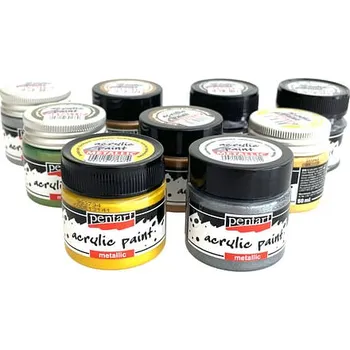 Vodová barva imago Akrylová metalická barva 50 ml, barva barokní zlatá