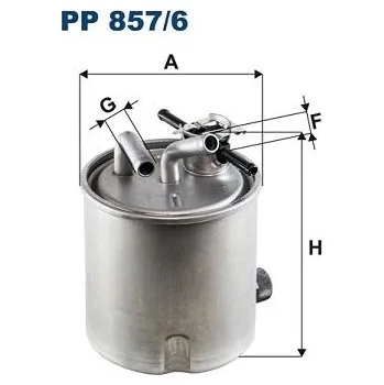 Auto-moto Palivový filtr FILTRON PP 857/6