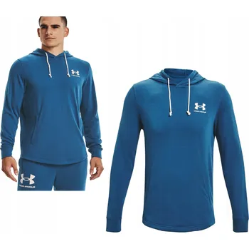 Pánská mikina PÁNSKÁ MIKINA UNDER ARMOUR S KAPUCÍ MODRÁ XL