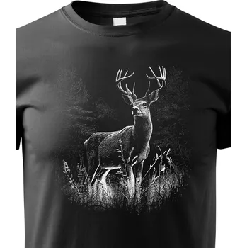 Chlapecké tričko Dětské tričko Jelen, Barva Černá, Velikost 158 cm/12 roků, Canvas Dětské tričko Bezvatriko.cz 2161