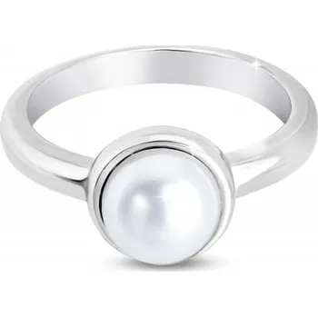 Prsten Ellami PARIS 0279 Masivní prsten s bílou perlou Velikost prstenu - obvod: 61 mm Ellami