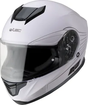 Helma na motorku W-Tec Yorkroad Solid White Grey Glossy