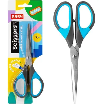 Kancelářské nůžky EASY Kancelářské nůžky 16,5 cm, pogumované rukojeti