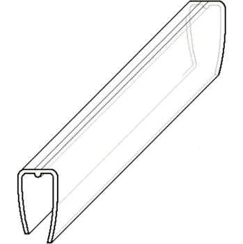 Stavební profil LANIT PLAST Ukončovací U-profil 6 mm polykarbonát čirý 2,1 m