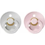 BIBS Colour dudlíky z přírodního kaučuku 2ks Haze/Blossom vel. 1 (0-6 m)