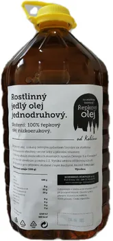 Rostlinný olej BioEnergo Komplex Řepkový olej lisovaný za studena jedlý kanystr 5 l