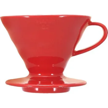 Dripper Hario dripper V60-02 keramický, červený