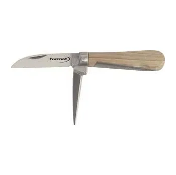 Pracovní nůž Nůž na kabely 2-dílný dřevěná rukojeť 163 mm format