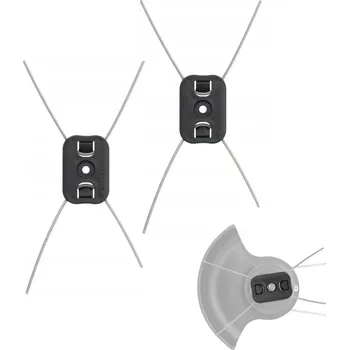 Sekací strunové hlavice pro Aku sekačku trávy 2 Ks