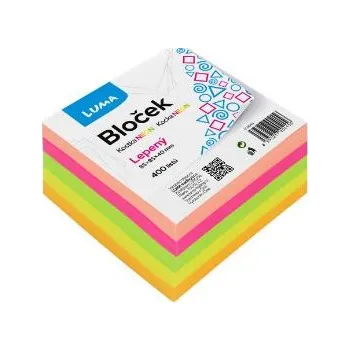luma Poznámkový blok lepený - NEON 85 X 85 X 40MM