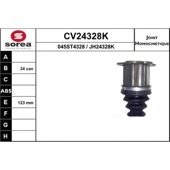 Autodíl Sada kloubů, hnací hřídel EAI CV24328K
