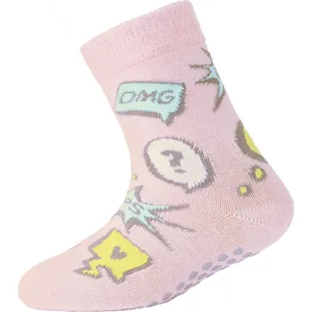 Dětské protiskluzové merino ponožky OMG SAFA růžové Velikost: 27-30