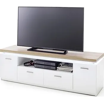 Televizní stolek Televizní stolek CALI III (Bílá + Dub)