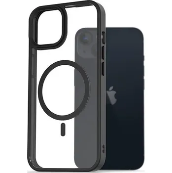 Pouzdro na mobilní telefon AlzaGuard Clear TPU Case Compatible with Magsafe pro iPhone 13 černé