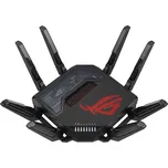 ASUS ROG Rapture GT-BE98 bezdrátový router 10 Gigabit Ethernet Quad-band (2.4 GHz / 5 GHz-1 / 5 GHz-2 / 6 GHz) Černá