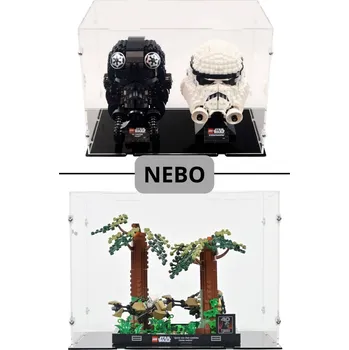 Stavebnice LEGO Displej box pro 2 LEGO® Helmy a Honička spídrů na Endor™
