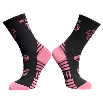 Štulpny Numberoplus Dětské fotbalové ponožky Inter Miami - Messi 10 Black Pink Velikost: EUR :24-27(16-18cm)