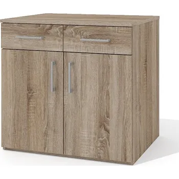 Šatní skříň Nabytekmorava Recepční skříň se zásuvkami 77 RECEPCE barva lamina: Dub sonoma tmavý