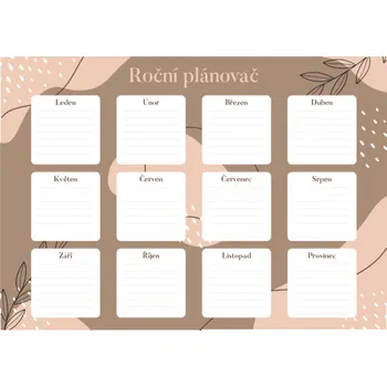 Kalendář Canli Roční plánovač Minimalist (A4)