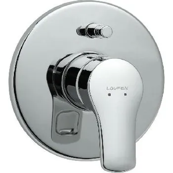 Vodovodní baterie Laufen Citypro - Páková vanová baterie pod omítku, 2 výstupy, zavzdušňovací ventil, chrom HF500989100000