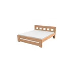 Dvoulůžková postel JANA z masivu (Buk), Bez roštu