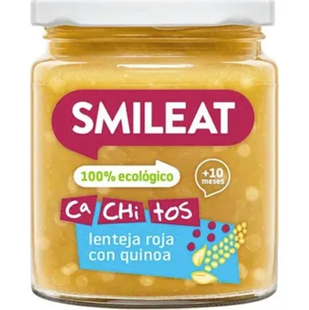 Smileat příkrm quinoa s červenou čočkou a zeleninou s extra panenským olivovým olejem, 10M+, BIO, 230 g
