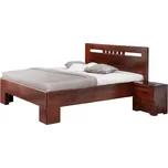 Manželská postel SOFIA čelo rovné, čtverečky, 180x200 cm, buk cink