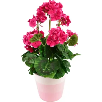 umělá květina Muškát v keramickém květináči 40 x 25 cm