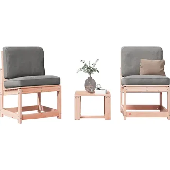 3dílná zahradní sedací souprava masivní dřevo douglasky Hnědá 832623