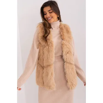 Dámská vesta Kožešinová dámská vesta Elegantní Dotek, S/M i240_187529_2:S/M
