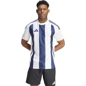 Fotbalový dres Adidas STRIPED 24 bílo tmavě modrý Velikost: 128