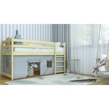 Postel Max-i Patrová postel POPPY KIDBED FIVE + rošt Zvolte rozměr:: 80 x 180 cm, Zvolte barvu:: barva hnědá