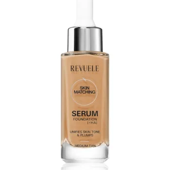 Make-up Revuele Serum Foundation [+HA] hydratační make-up pro sjednocení barevného tónu pleti odstín Medium-Tan 30 ml