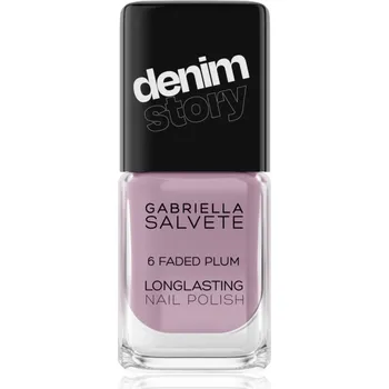 Lak na nehty Gabriella Salvete Longlasting Enamel Denim Story dlouhotrvající lak na nehty odstín 06 Faded Plum 11 ml