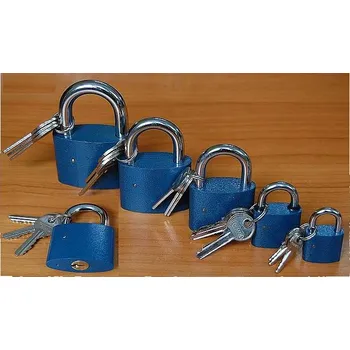 Visací zámek SATOS Visací zámek Ovál modrý 52mm