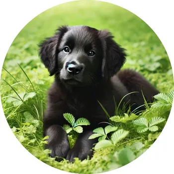 Jedlá dekorace na dort Jedlý papír retrívr