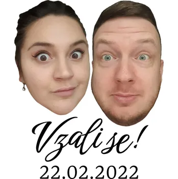 Svatební dekorace Svatební tetovačky č.10 (12 ks) - Vzali se! + datum