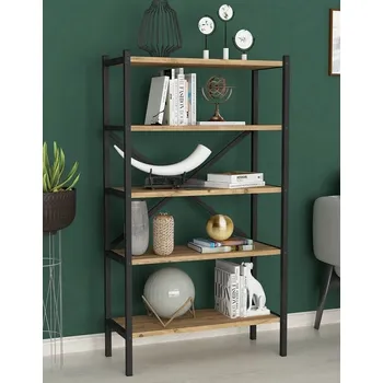 Komoda Regál ERICH borovice/černá