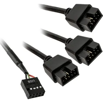 Elektrická zásuvka Lian Li PW-U2HB USB adaptér černá