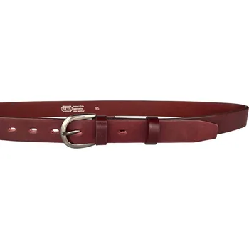Opasek PENNY BELTS Kožený opasek 30-191-95 bordó - 105 cm