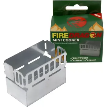 Turistický vařič Vařič FIREDRAGON mini BCB (Skládací vařič na tuhá paliva v MINI kompaktním provedení pro opakované použití.)