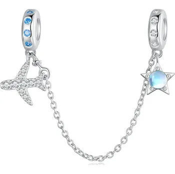 Přívěsek NUBIS® Stříbrný bezpečnostní řetízek na náramek - S0030