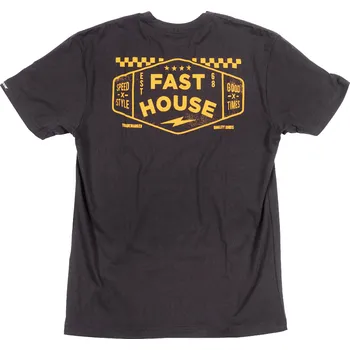 Fasthouse Station Tee Black Velikost: M