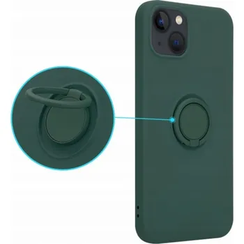 Pouzdro na mobilní telefon OEM pouzdro se silikonovým kroužkem pro Iphone 13 PRO MAX zelené