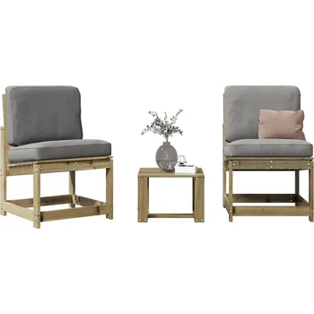 Zahradní nábytek 3dílná zahradní sedací souprava impregnovaná borovice Hnědá 832624