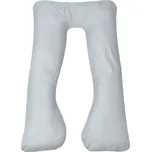 Těhotenský polštář 90x145 cm šedý Šedá 131587