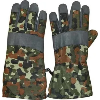 Módní doplněk MMB Rukavice prstové FLECKTARN kožené dlaně FLECKTARN - německé maskovaní 12