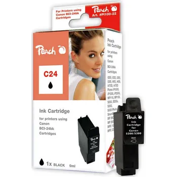 Počítač PEACH Canon C24, black, BCI-21/24bk, S200/S300