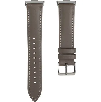 Ostatní příslušenství k chytrým hodinkám eses Kožený řemínek pro Huawei Watch Fit 3, 4 a 4 Pro - Šedo hnědý